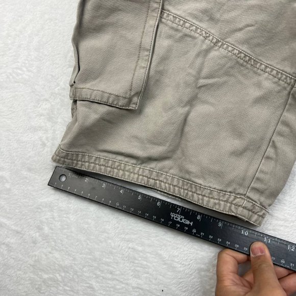 Anchor Blue Men Shorts 34 Outdoor Casual Cargo Chino Pockets‎ Gray - Picture 6 of 9